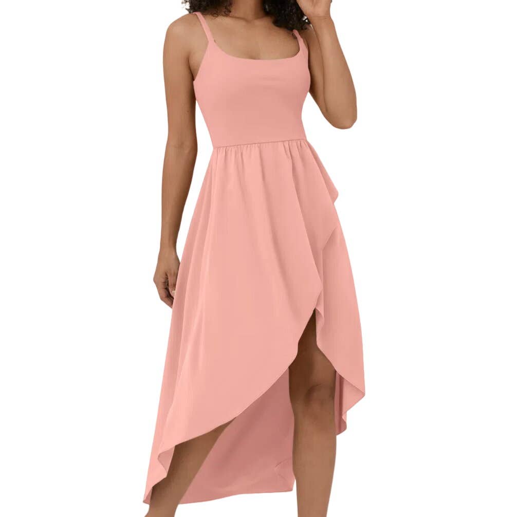 Halara Breezeful High Low 2-Piece Flowy Midi Casual Dress – Allure Clothing  & More