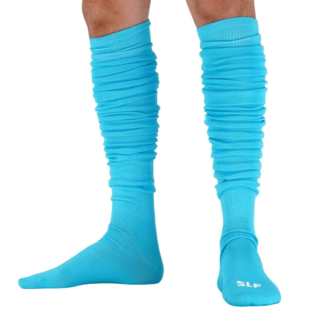Sleefs Hue Blue Long Scrunchie Socks