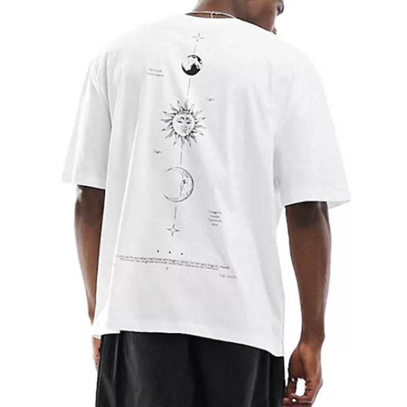 ASOS Design Oversized T-Shirt with Celestial Back Print