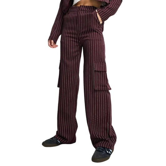 Heartbreak Pinstripe Cargo Trouser