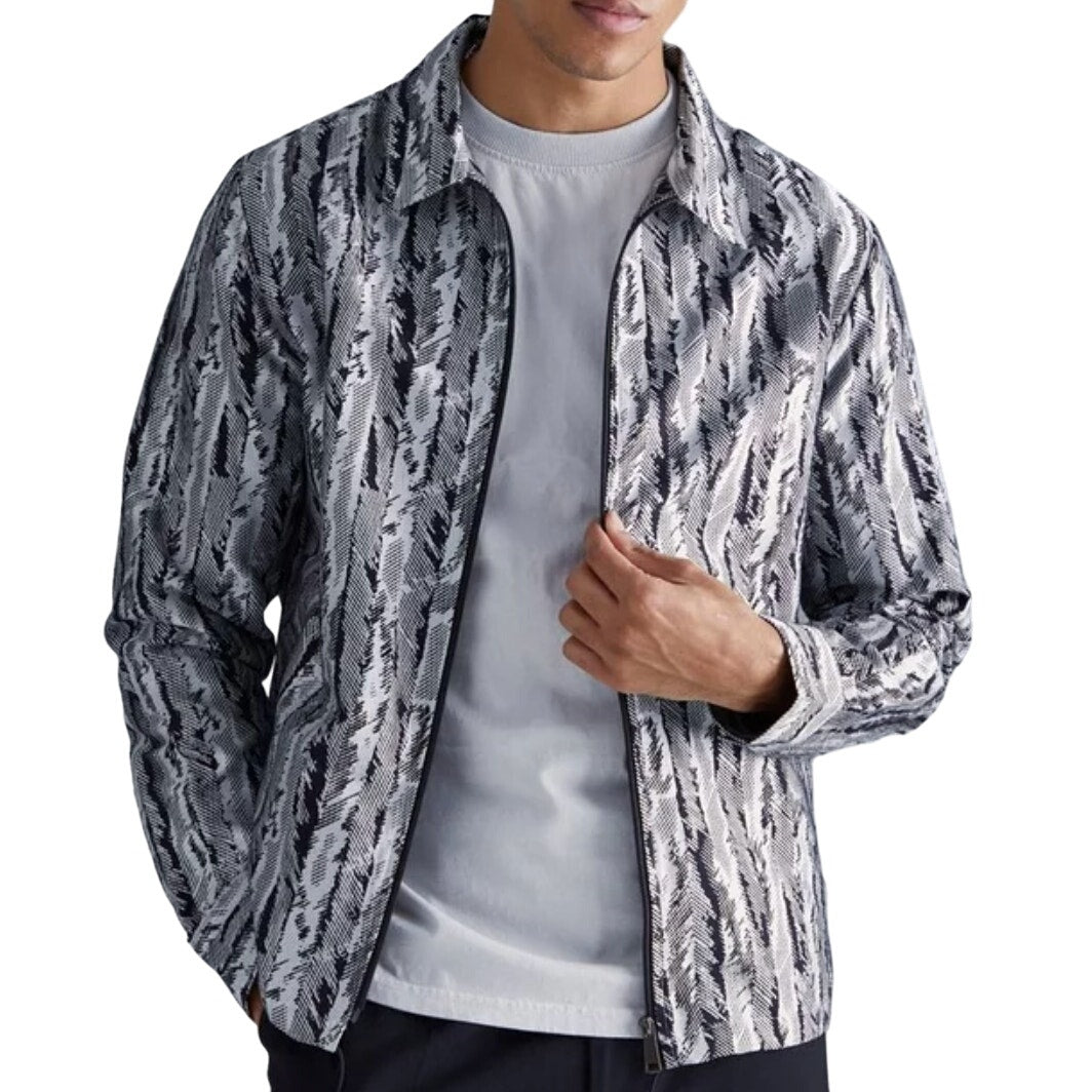 Boohoo Man Boxy Toggle Waist Jacquard Overshirt