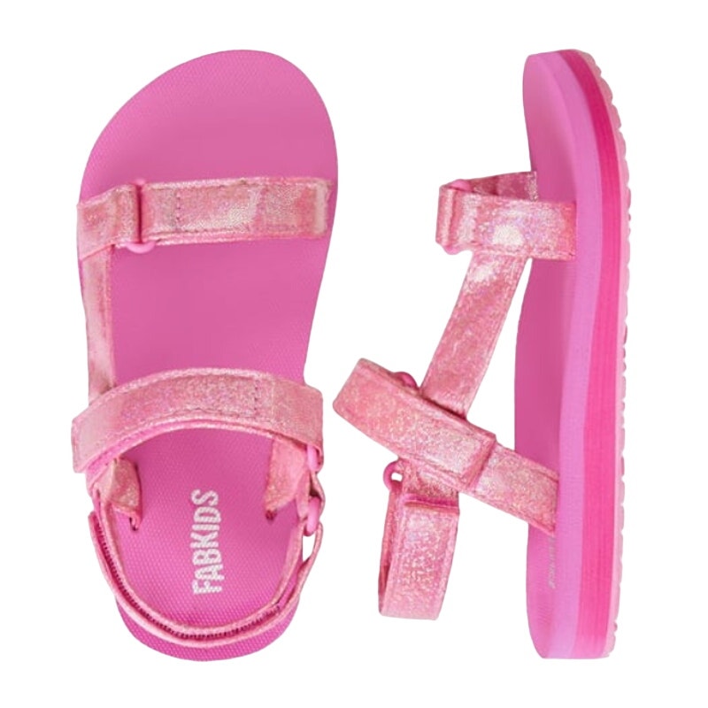 Fabkids Girl's Glitter T-Strap