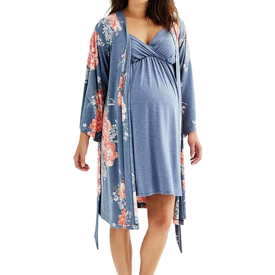 Sonoma Maternity Nursing Nightgown & Robe Set