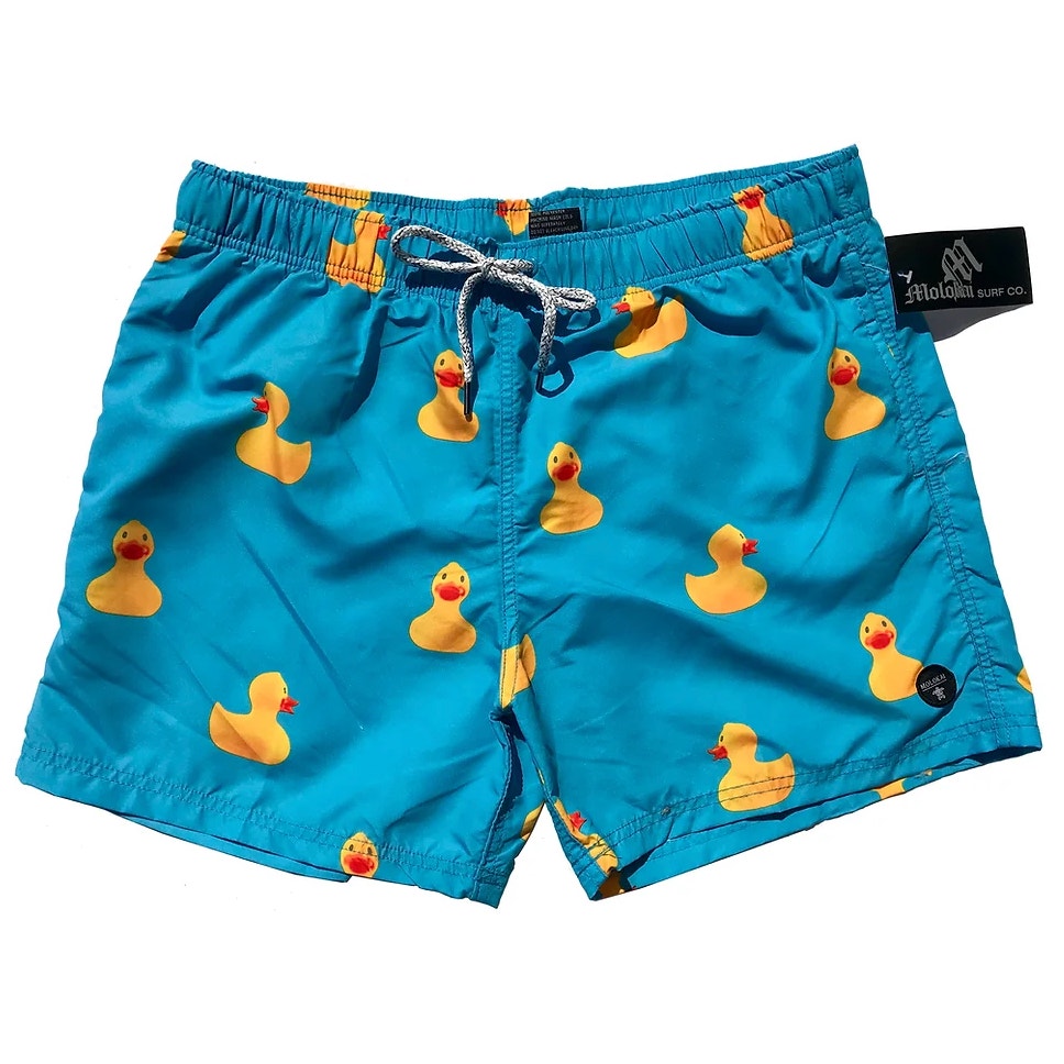 Molokai Surf Co. Rubber Ducks Swim Trunks