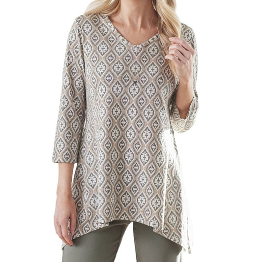 North Style Marquis Tile-Print Tunic