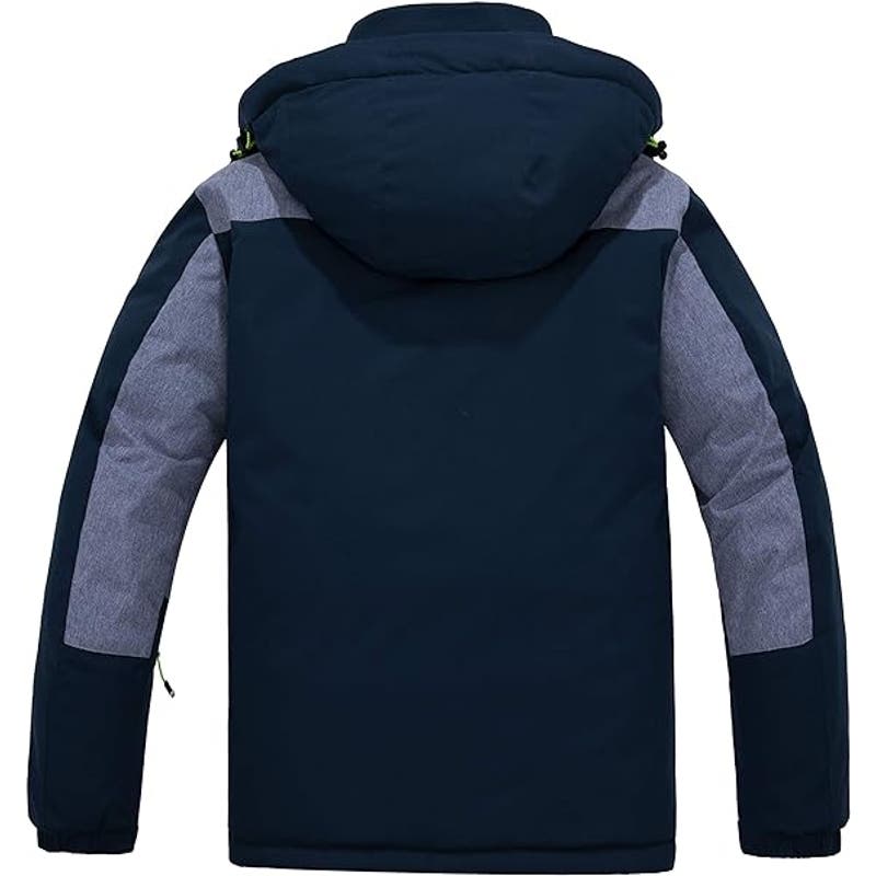 Skieer Men's Waterproof Multi-Use Waterproof Hooded Jacket