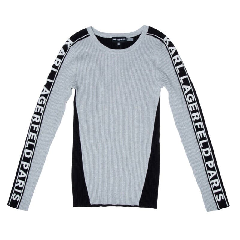 Karl Lagerfeld Paris Colorblock Ribbed Sweater
