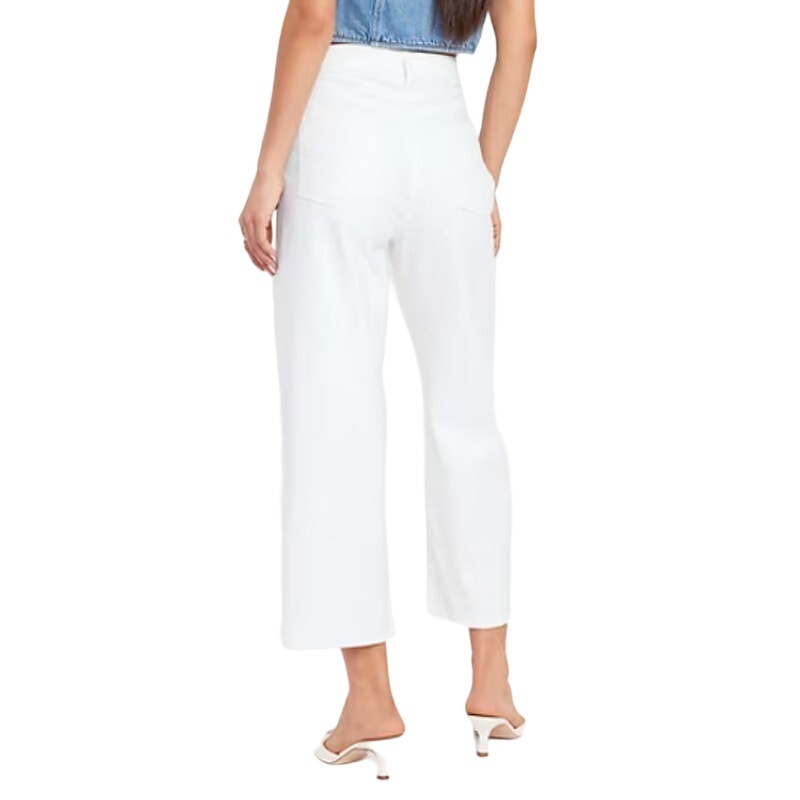 Old Navy Extra High-Waisted Sky-Hi Wide-Leg Crop Jeans