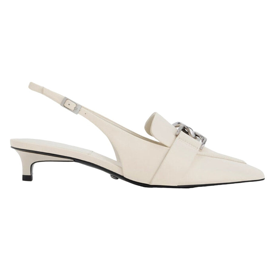 Charles & Keith Gabine Leather Interlocking Slingback Pumps