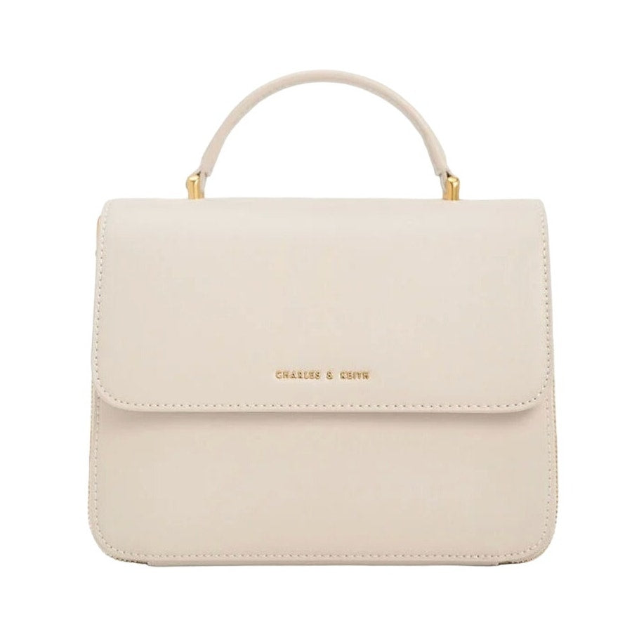 Charles & Keith Front Flap Top Handle Bag