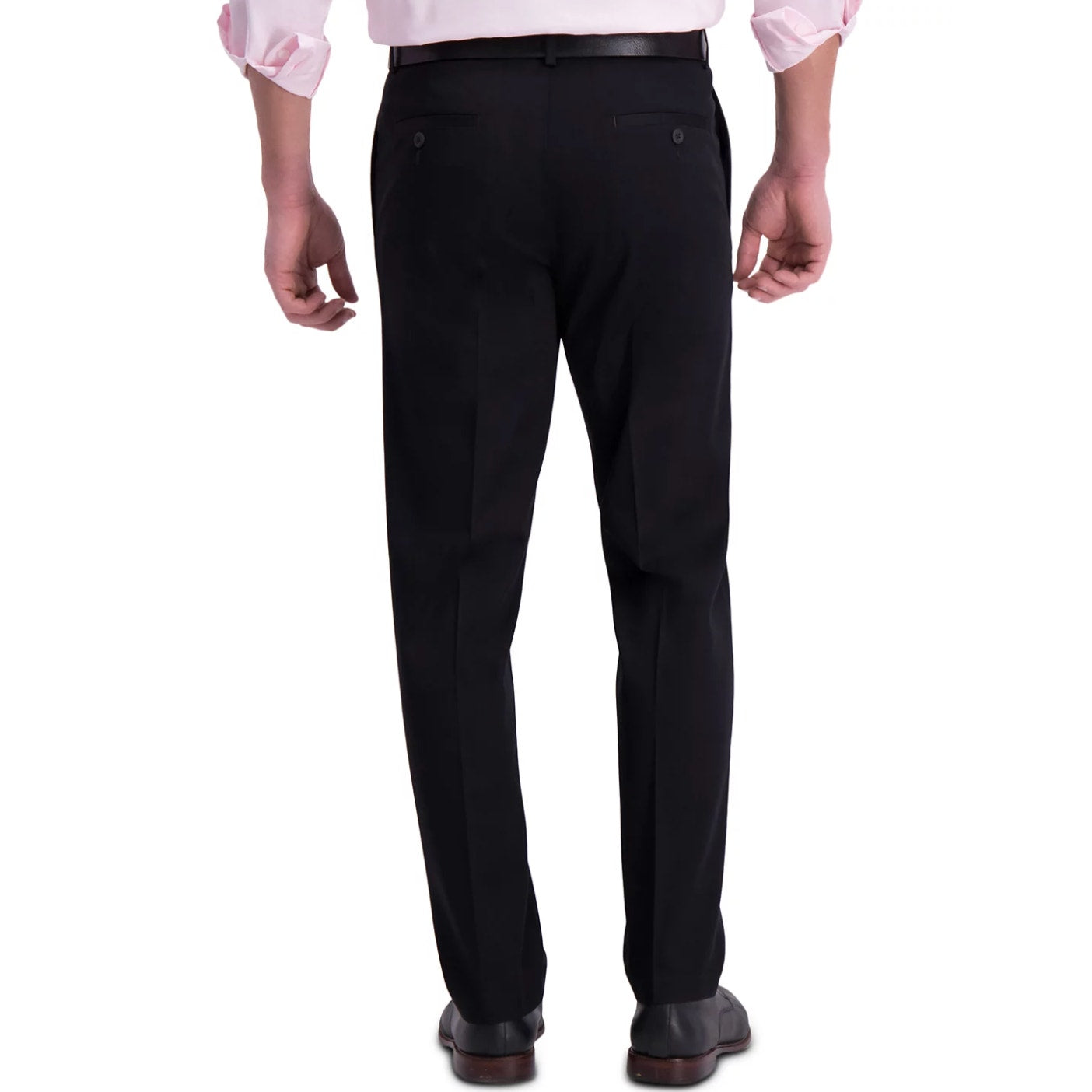 Haggar Mens Iron Free Premium Straight-Fit Flat-Front Pants