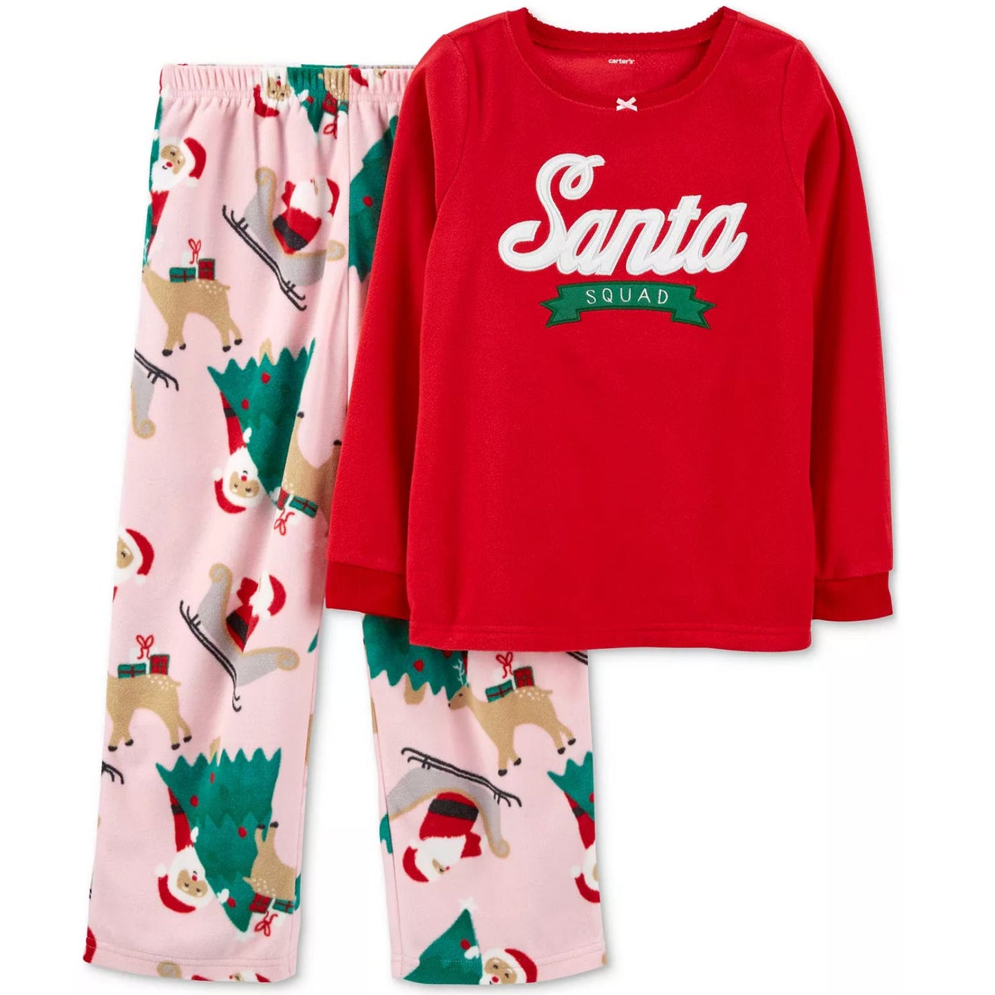Carters Santa Squad Fleece Pajamas 2 Piece Set