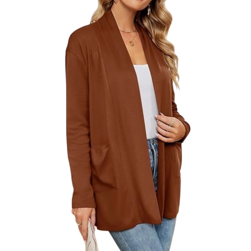 Micoson Women's Long Sleeve Open Front Cardigan