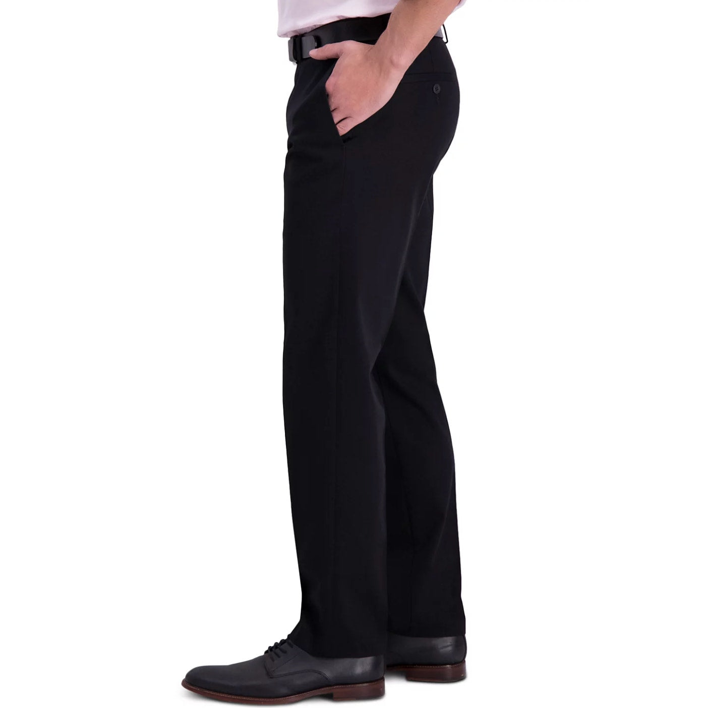 Haggar Mens Iron Free Premium Straight-Fit Flat-Front Pants