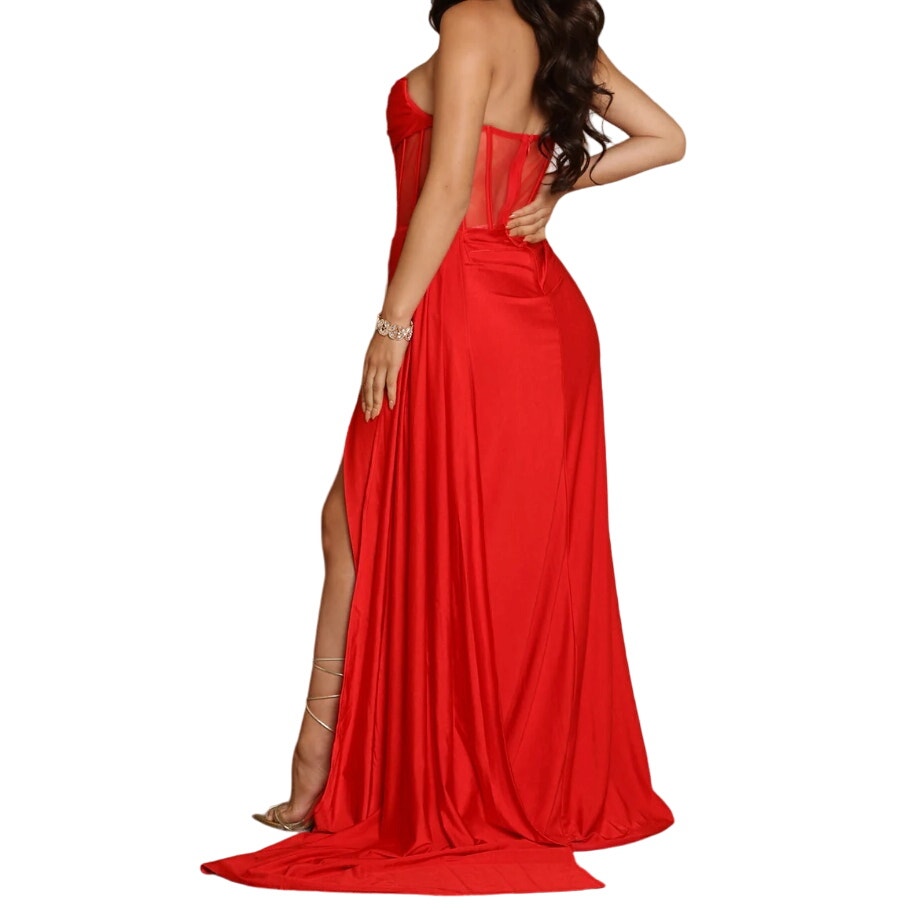 Fashion Nova Layla Corset Maxi Dress