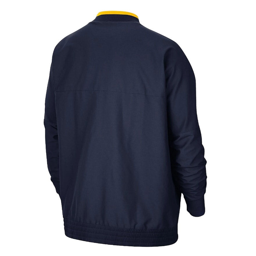 Jordan Michigan Wolverines 2021 Coach Half-Zip Jacket