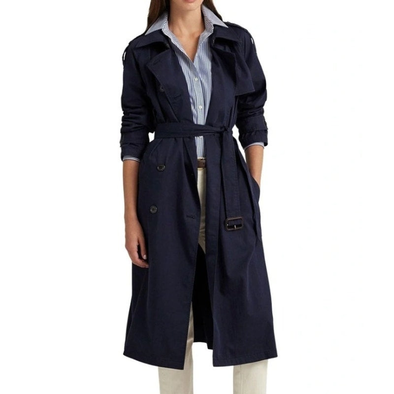 Lauren Ralph Lauren Double-Breasted Twill Trench Coat