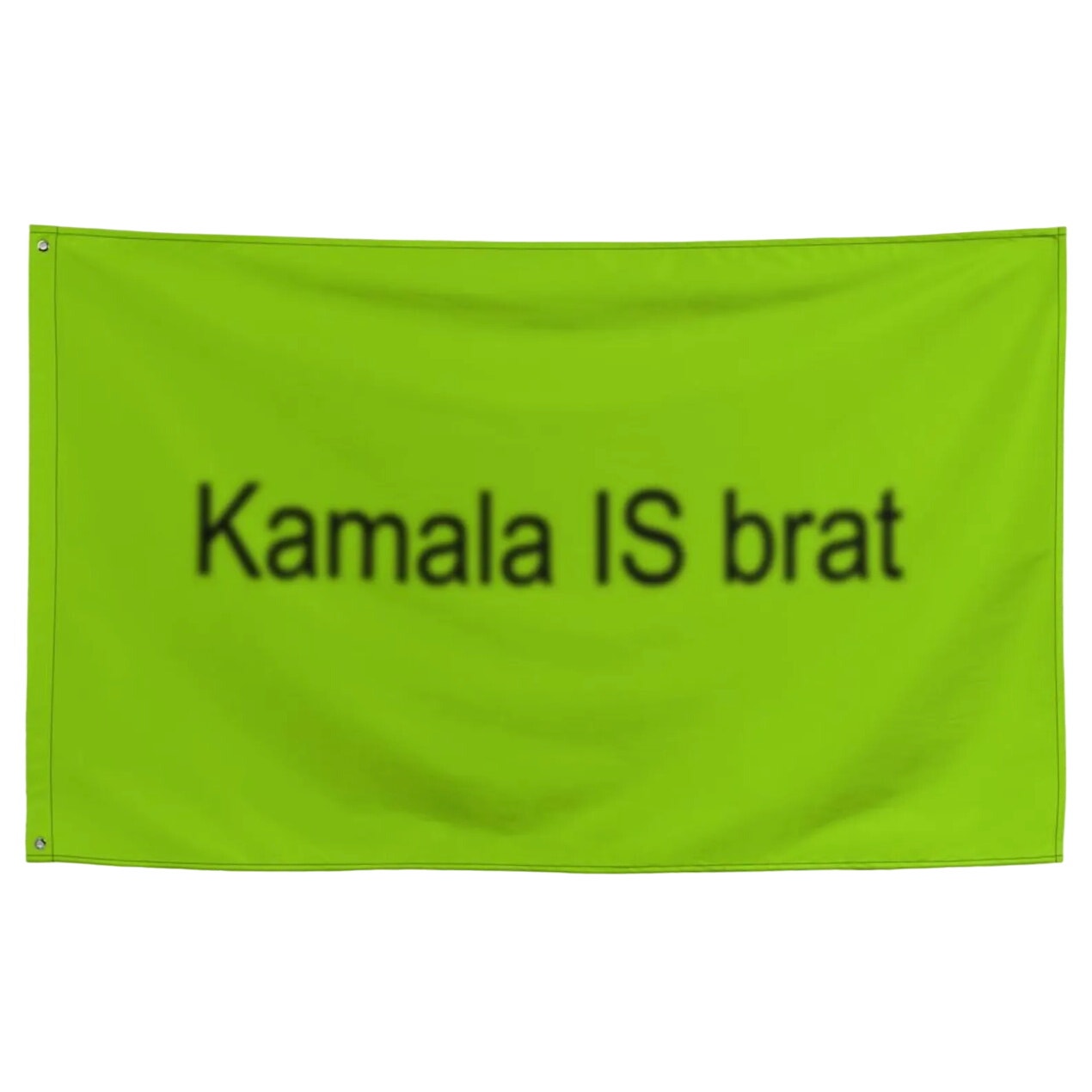 Kamala IS Brat Harris 2024 Flag in Green