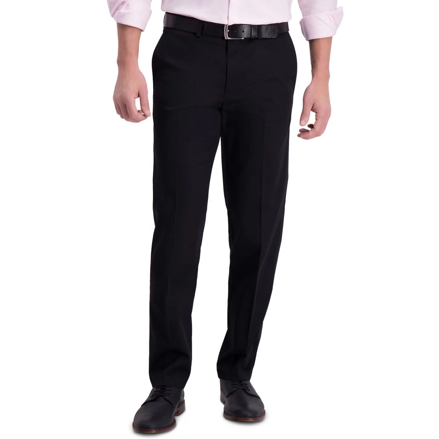 Haggar Mens Iron Free Premium Straight-Fit Flat-Front Pants