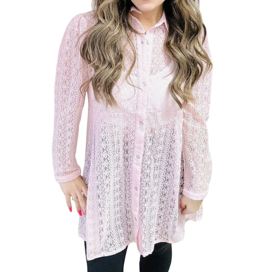 Anniewear Lace Duster Shacket