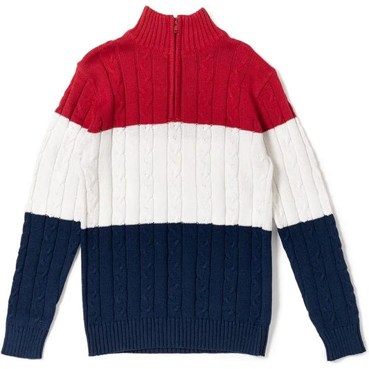 Cozeeme Half Zip Long Sleeve Sweater