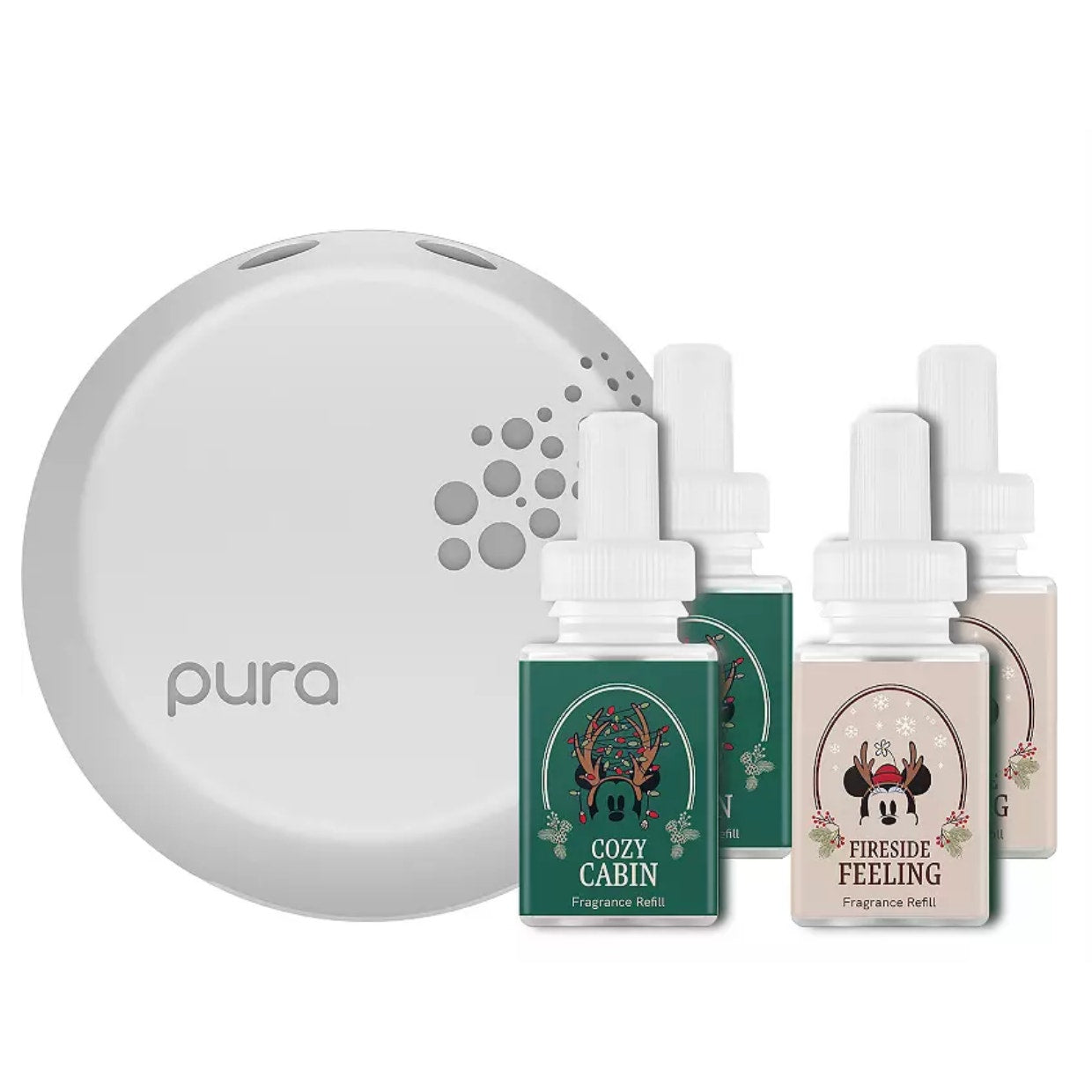 Pura 3 Smart Fragrance Diffuser with 4 Disney Holiday Refills Set