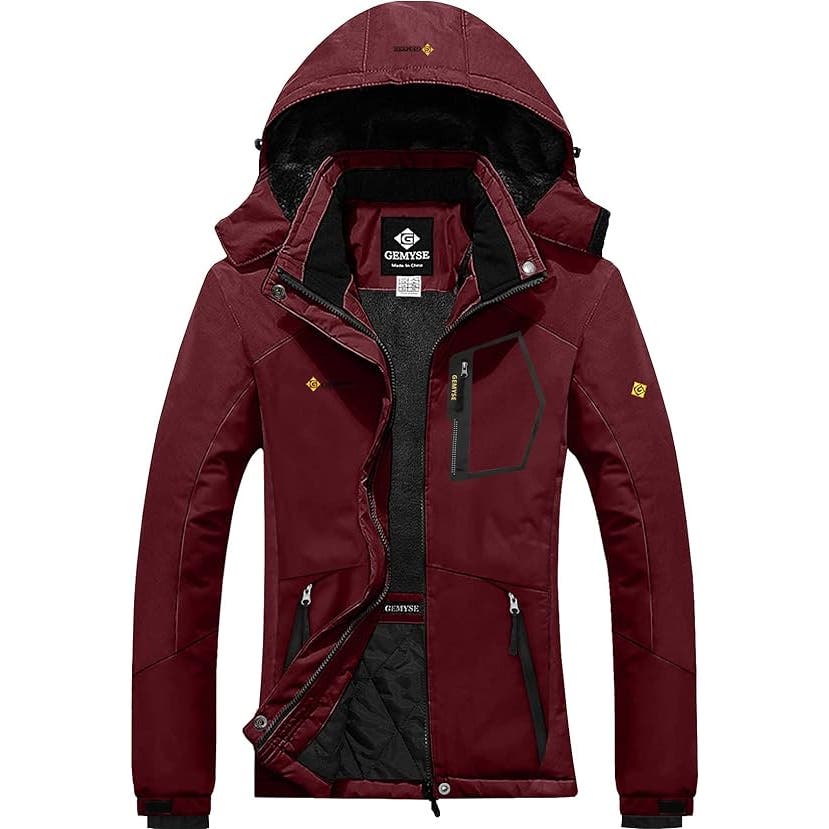 GEMYSE Women's Multi-Use Waterproof Hooded Jacket