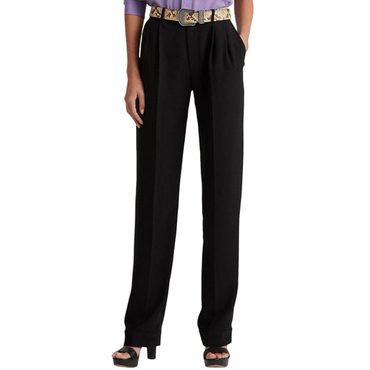 Lauren Ralph Lauren Pleated Sablé Crepe Pants