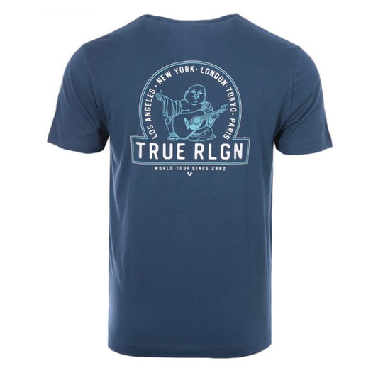 True Religion Buddha Logo Back Print T-Shirt