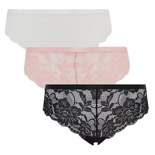 New Look 3 Pack Lace Briefs
