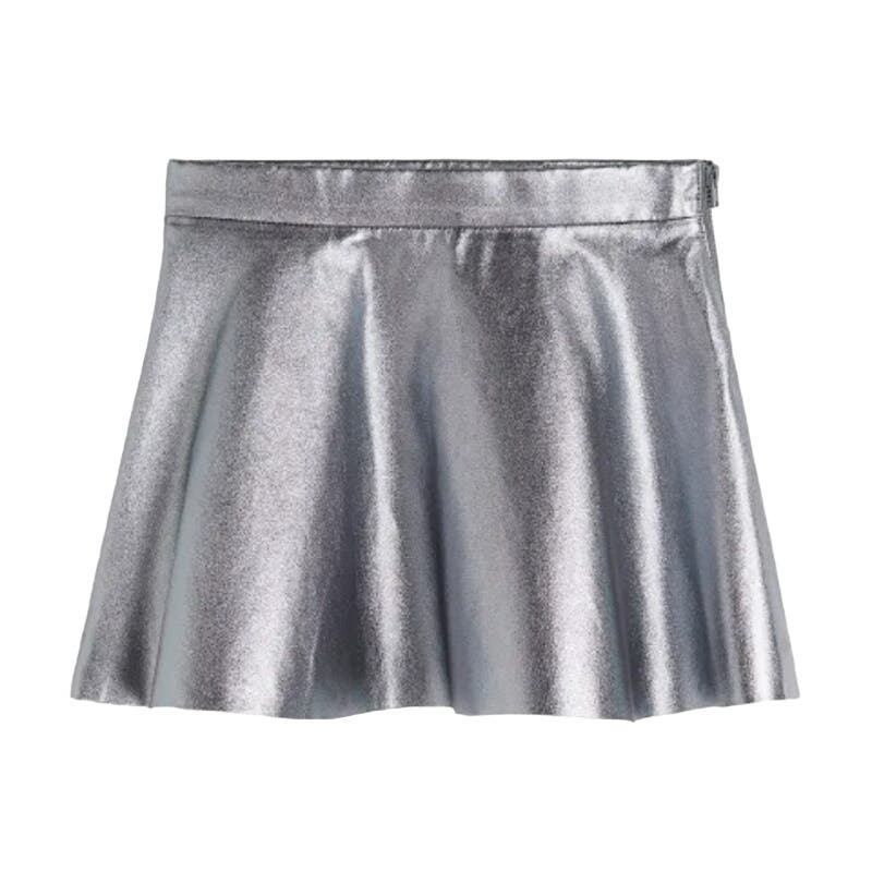 H&M Girl's A-Line Silver Skirt