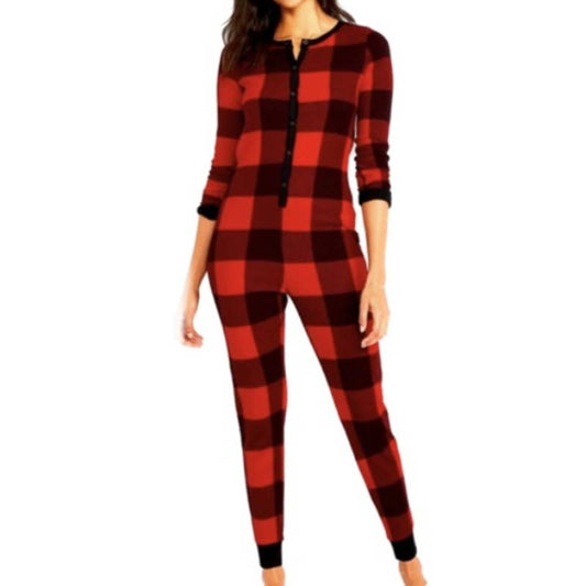 Old Navy Matching Printed Thermal-Knit One-Piece Pajamas