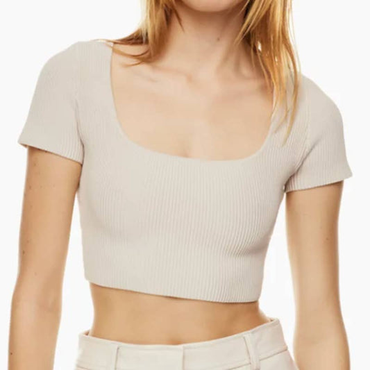 Babaton Sculpt Knit Squareneck Top