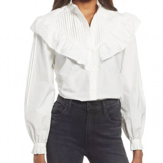 Allsaints Fiala Frill Button-Up Shirt