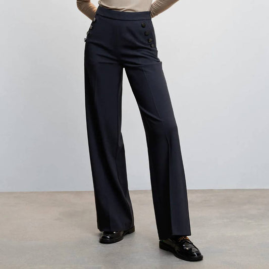 MANGO Side Buttons Pants