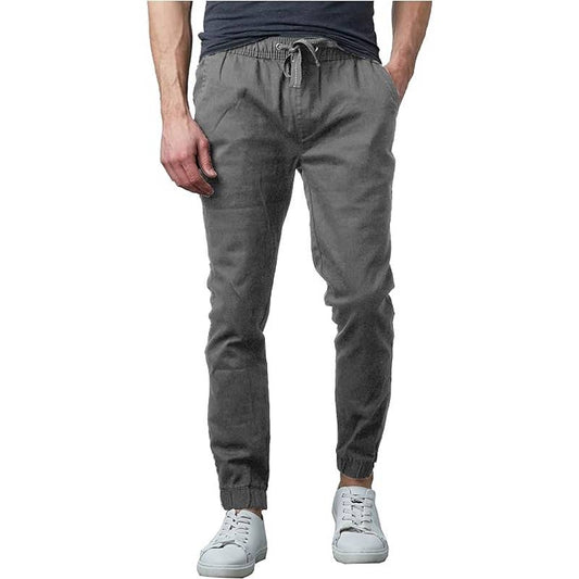 Galaxy By Harvic Men's Basic Stretch Twill Joggers