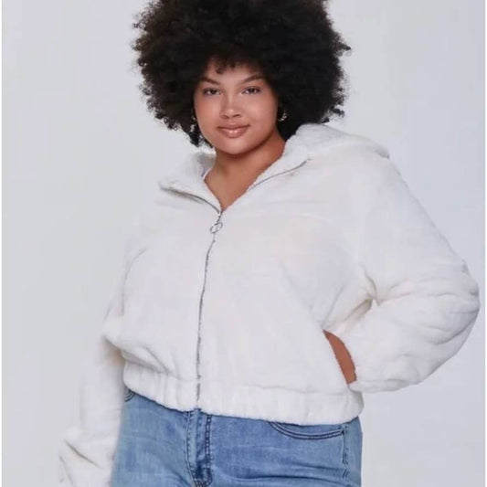 Forever 21 Plus Size Plush Pull-Ring Hoodie