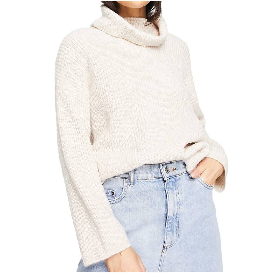 ASOS Design Jumper in Rib with High Neck