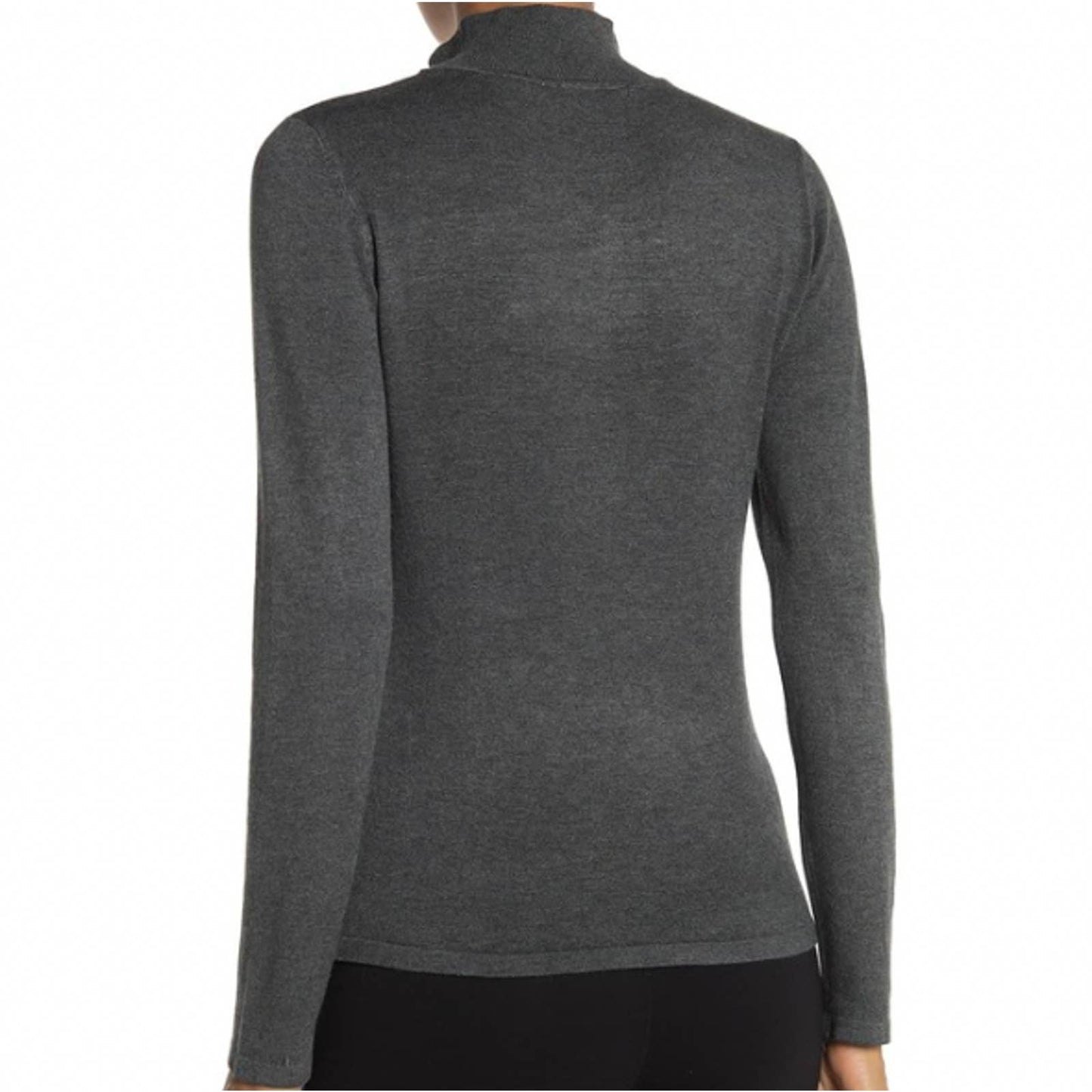 T Tahari Mock Neck Long Sleeve Sweater