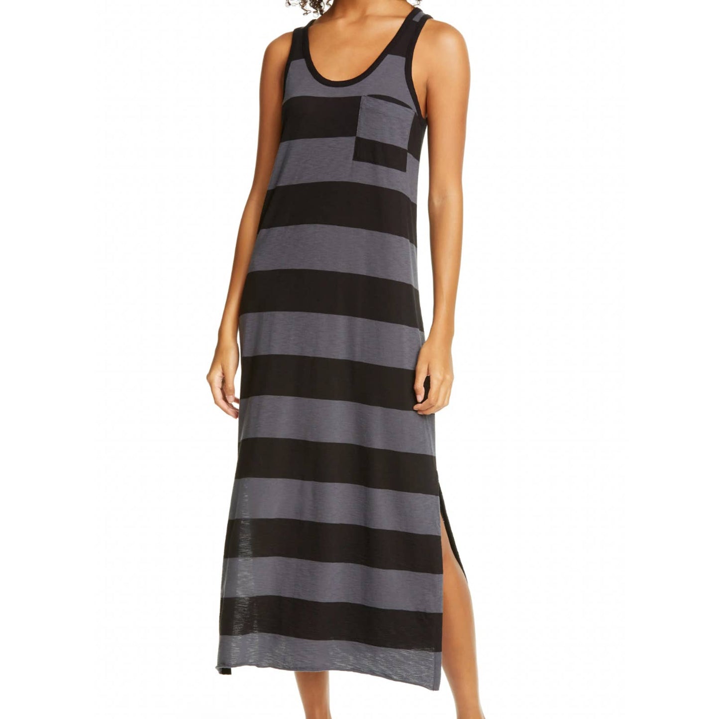 Atm Anthony Thomas Melillo Striped Tank Dress