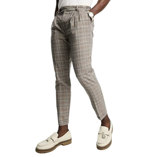 New Look Pleat Front Smart Tapered Trousers