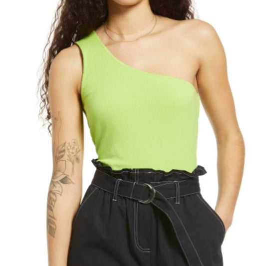 BP. One-Shoulder Rib Tank Top