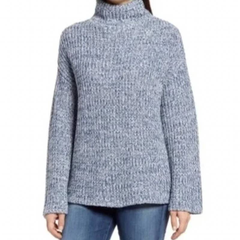 Caslon Shaker Mock Neck Sweater