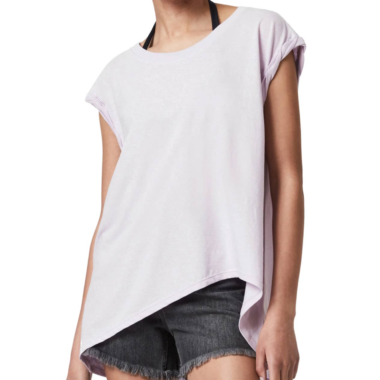 AllSaints Sanza Cotton & Linen T-Shirt