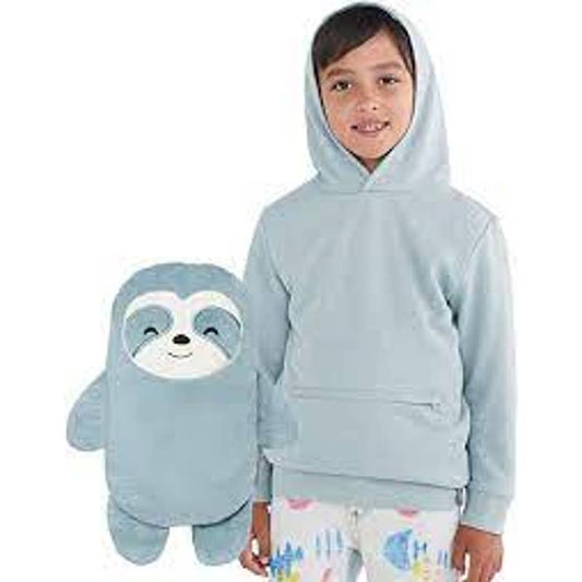 Cubcoats Sao the Sloth 2 in 1 Transforming Pullover Hoodie & Soft Plush