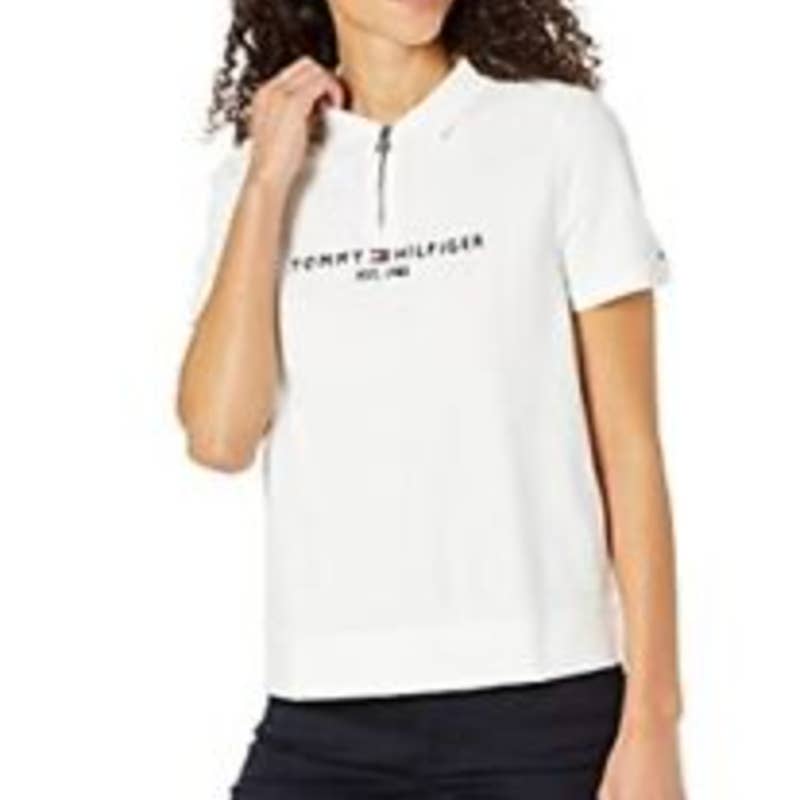 Tommy Hilfiger Women's Adaptive Polo Shirt with Zipper