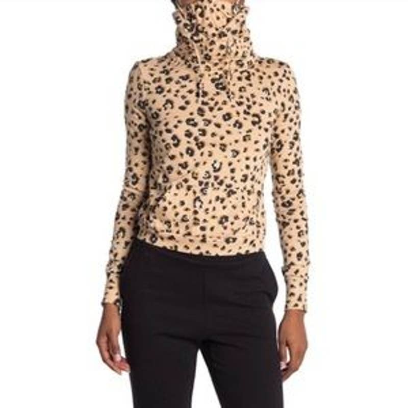 Love Fire Mask Hoodie Leopard