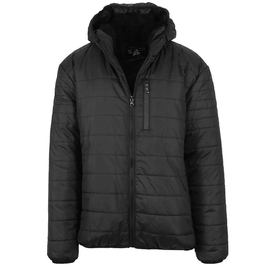 GALAXY by Harvic Men's Sherpa Lined Hooded Puffer Jacket