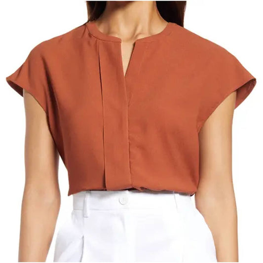 Nordstrom Pleat Front Woven Top