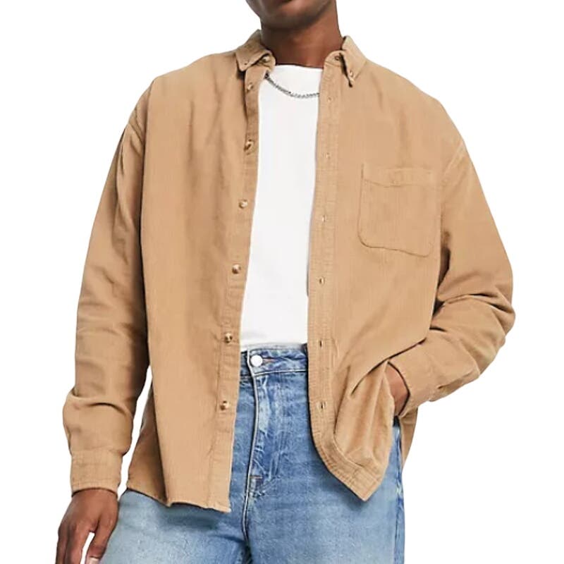 ASOS Design 90s Oversized Cord Shirt